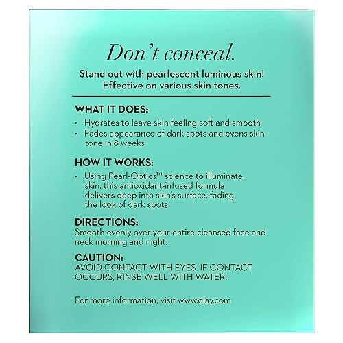 Olay Dark Spot Corrector, Luminous Tone Perfecting Cream and Sun Spot Remover, Advanced Tone Perfecting Face Moisturizer, 48 g