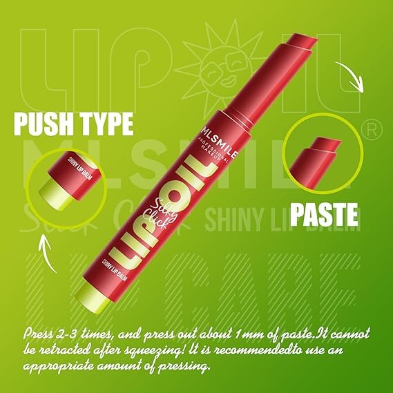 3 Colors Fat Lip Oil Click Slick,Non-stick and High Pigment Lip Glow Oil, Lightweight Lip Plumper with Coconut Oil,Moisturizing and Long-lasting Lip Balm (Set: A)