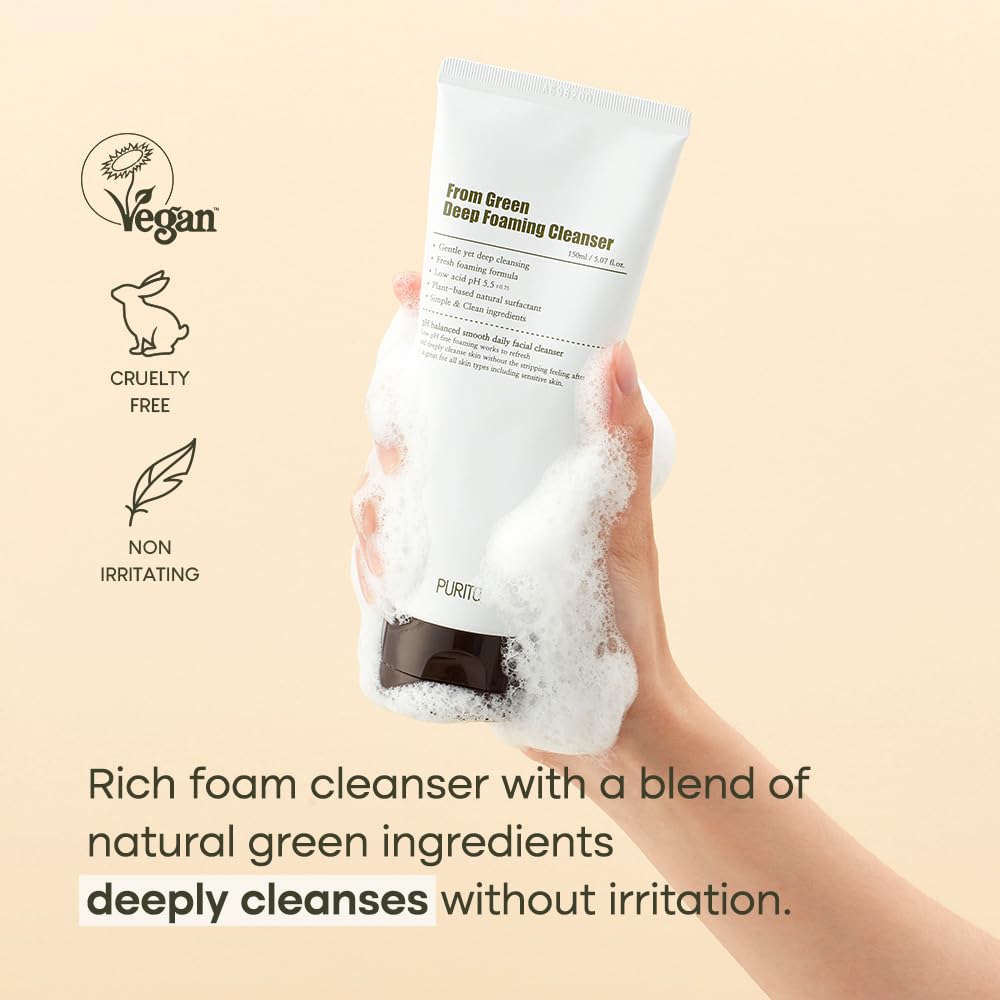 PURITO From Green Deep Foaming Cleanser
