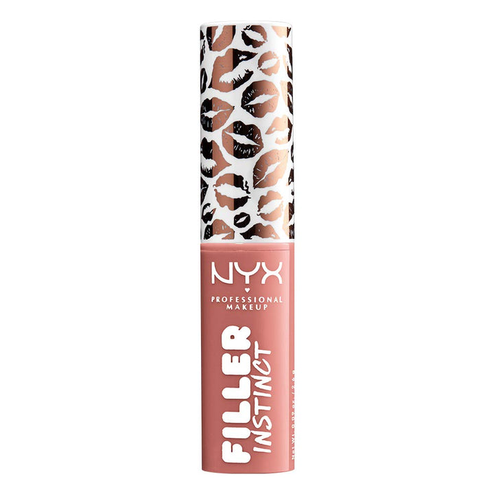 NYX PROFESSIONAL MAKEUP Filler Instinct Plumping Lip Color, Lip Plumper Balm - Beach Casual, Nude Pink