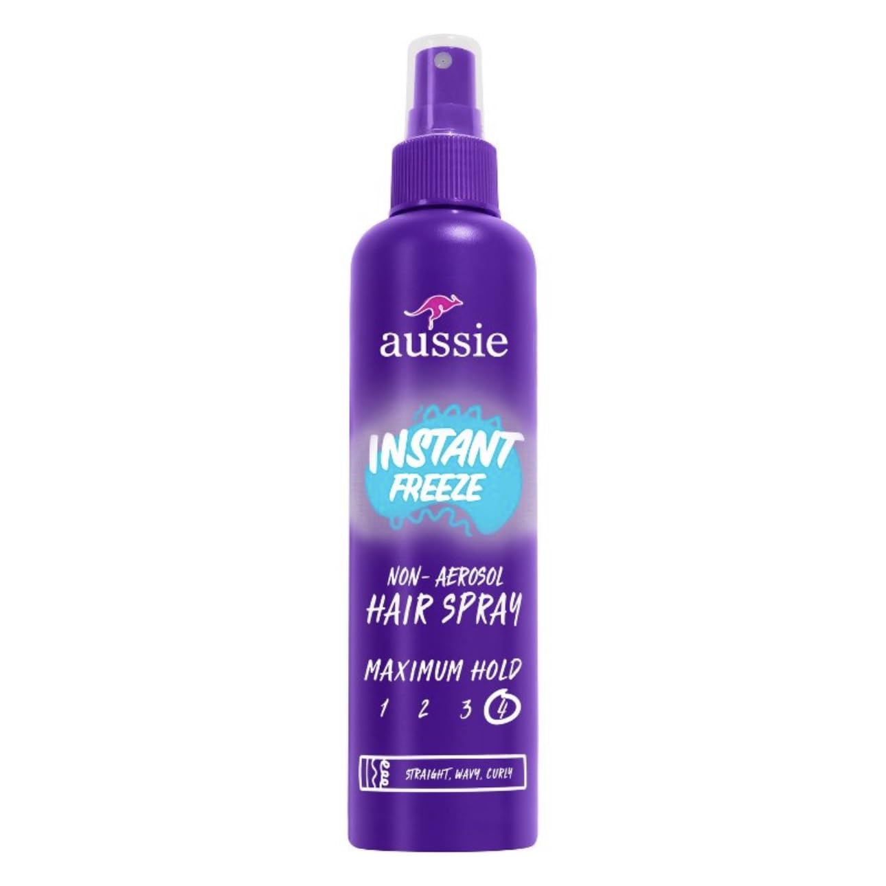 Aussie Instant Freeze Hair Spray Non-Aerosol Maximum Hold 8.5 oz (Pack of 3)
