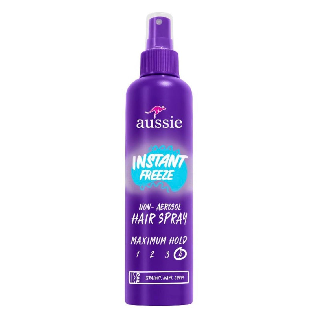Aussie Instant Freeze Hair Spray Non-Aerosol Maximum Hold 8.5 oz (Pack of 3)