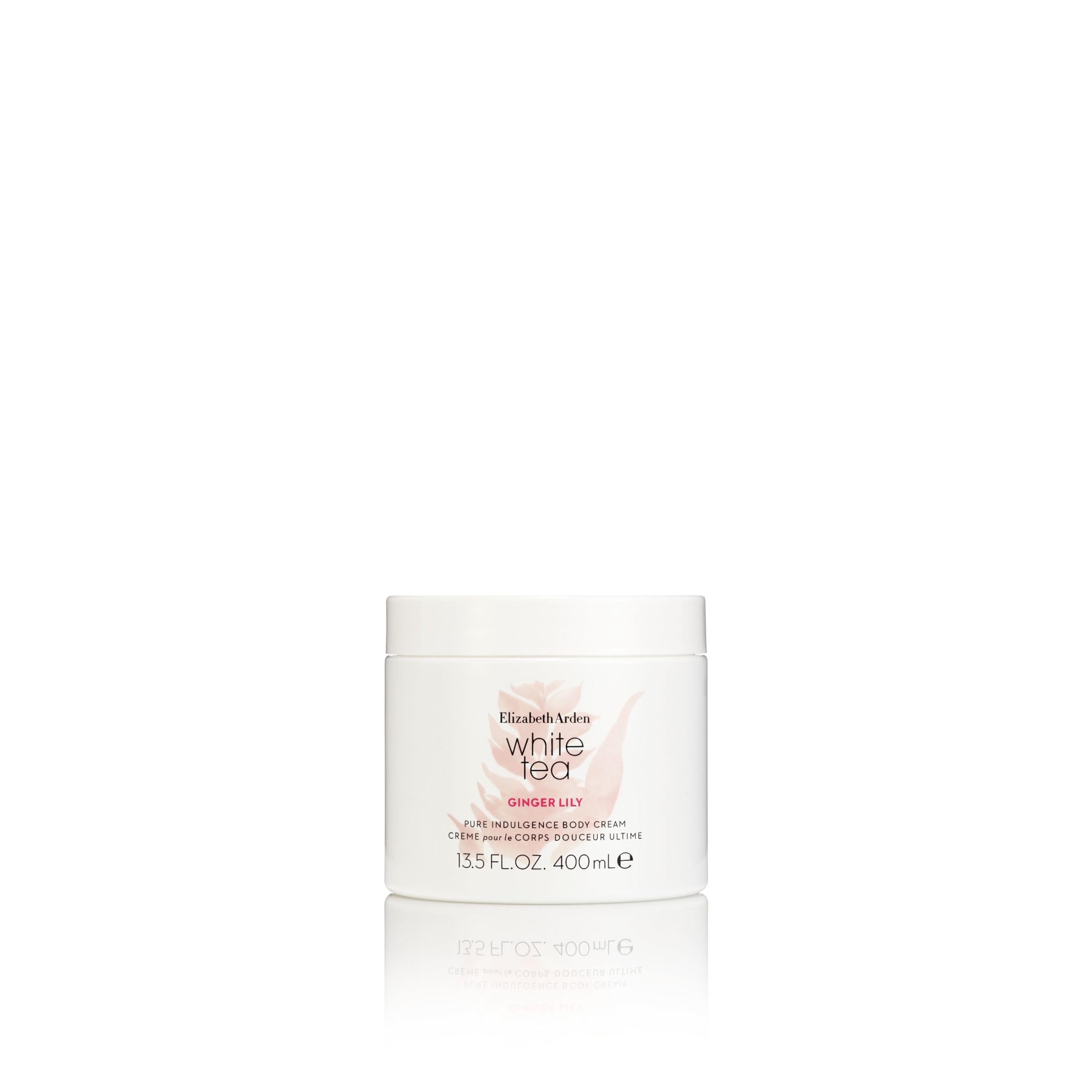 Elizabeth Arden White Tea Ginger Lily Body Cream, Moisturizing & Hydrating with Shea Butter, 13.5 oz.