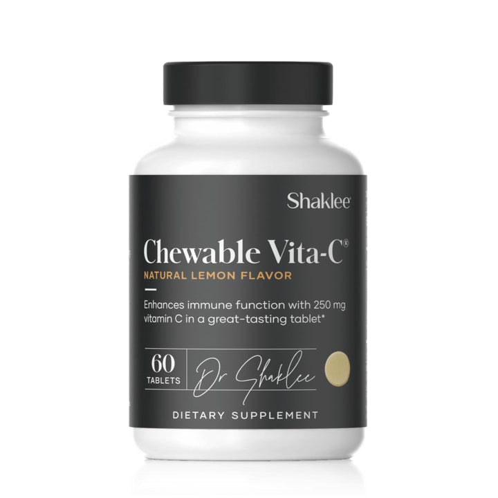 Shaklee - Chewable Vita-C 250mg - Cellular Support and Immune Boost - Lemon Flavored Vitamin C Chewable Tablets for Easy Consumption - Ideal for Children and Adults - 60 Tablets