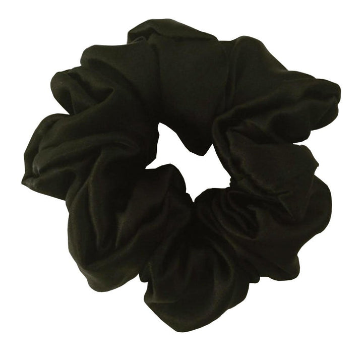 Maxfeel 100% Pure Muberry Silk Hair Scrunchie Multicolor (black) by Maxfeel