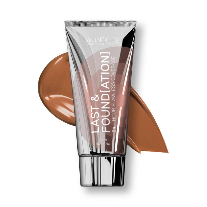 Wunder2 LAST FOUNDATION Makeup, Chocolate Color, 1.01 Fl Oz