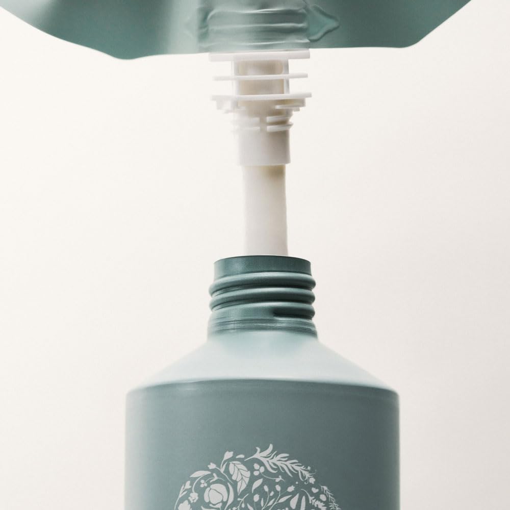 ROZ Foundation Conditioner Refill | BPA-Free Pouch | Hydrating and Repairing with Ceramides and Peptides | Vegan, Silicone, Paraben, SLS-Free | Strengthens and Nourishes | Sustainable Hair Care