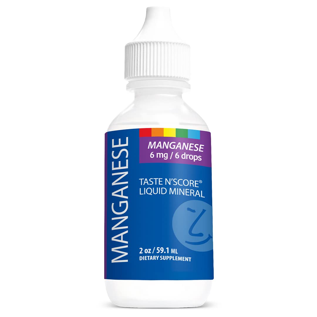 Taste N' Score Manganese Liquid Ionic Mineral Supplement; 100% Pure; 6 mg; 118 Servings