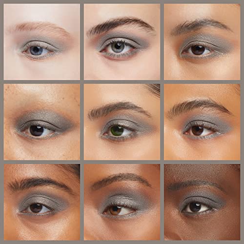 Mallofusa Single Baked Eye Shadow Powder Palette in Shimmer 12 Metallic Colors Optional (Space Silver) by Mallofusa