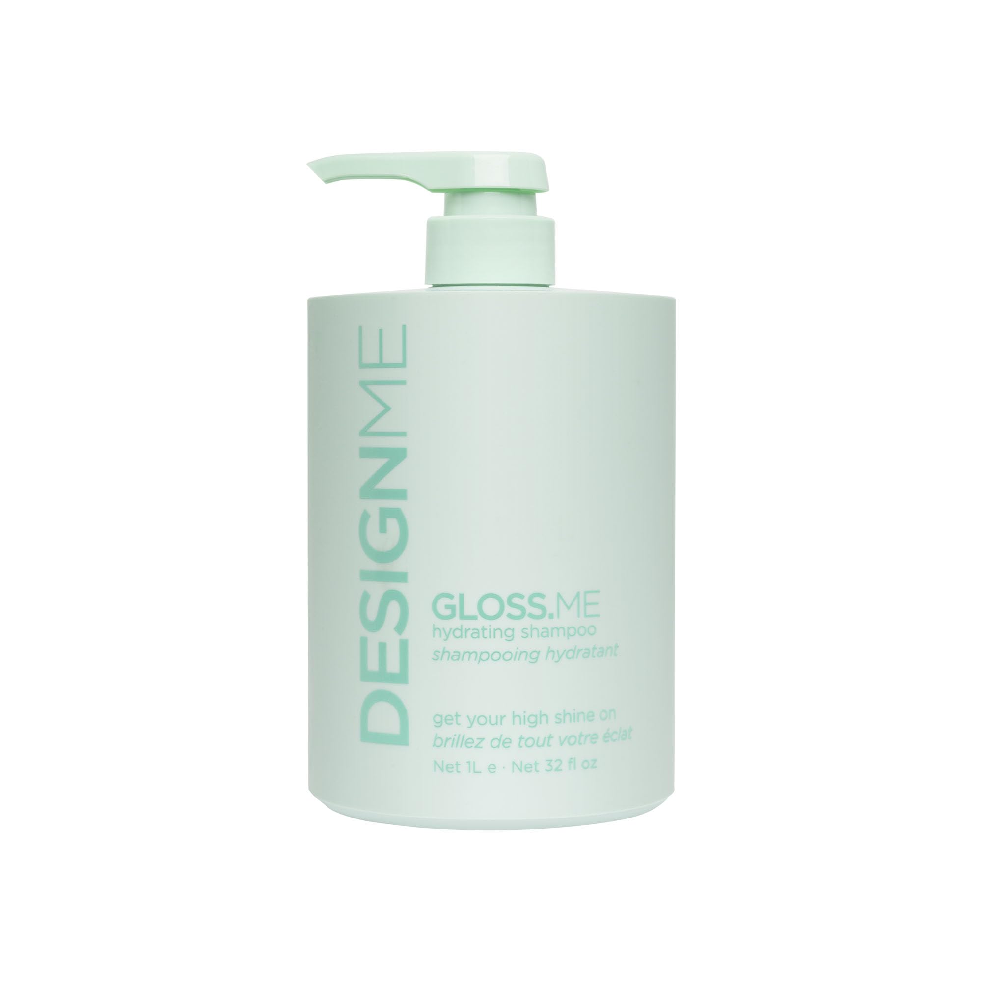 Design.Me GLOSS.ME Hydrating Shampoo | With Hemp & Argan Oil | Adds Softness & Shine | Straight, Wavy, or Curly Hair Shampoo | Sulfate-Free & Color-Safe Moisturizing Shampoo for Dry Hair, 32 Fl Oz
