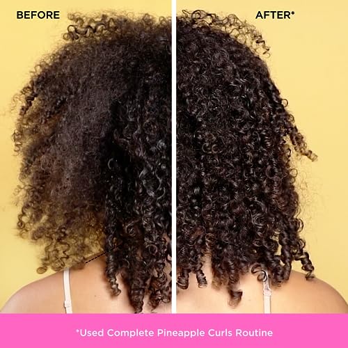 Pacifica Pineapple Curls Shampoo & Conditioner Set – Curl Defining Hair Care for Curly & Coily Hair, Enhances Bounce & Reduces Frizz Sulfate Free Clean Beauty Vegan & Cruelty-Free Dermatologist Tested
