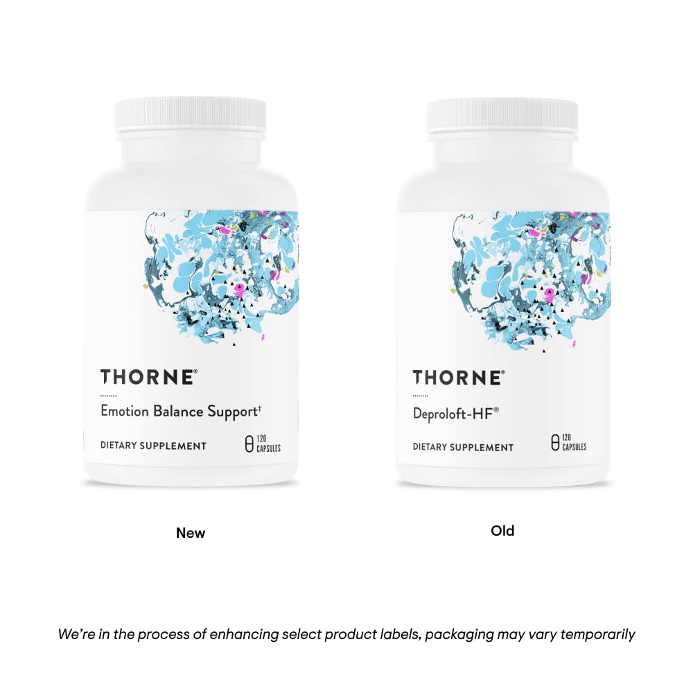 THORNE Emotion Balance Support (Formerly Deproloft-HF) - Botanical Supplement for Positivity and Stress Management - 120 Capsules