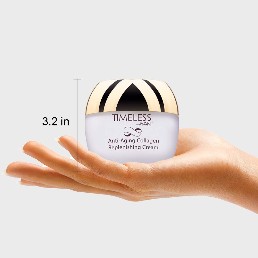 Timeless By Avani Dead Sea Cosmetics Anti-Aging Collagen Replenishing Cream âÂ‚¬Â€Œ Includes Plant Extracts, Vitamins, Antioxidants âÂ‚¬Â€Œ 1.7 Fl. Oz.