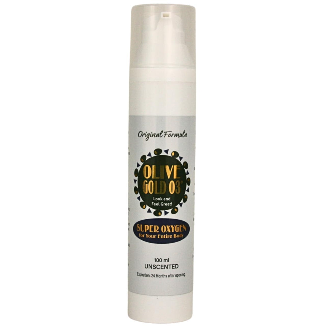 Olive Gold O3 Skin Care Lotion - Ozonated Olive Oil Super Oxygen (4oz)