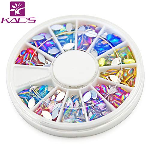 KADS AB 600PCS Nail Art Rhinestones Glitters Acrylic Tips Manicure Decoration for nail rhinestones: Size4