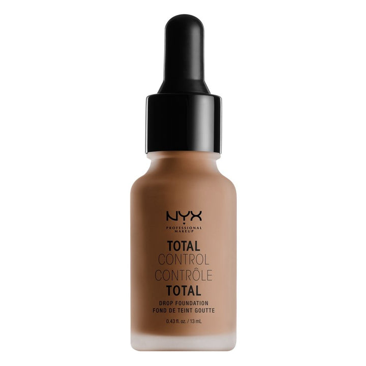 NYX PROFESSIONAL MAKEUP Total Control Drop Foundation - Nutmeg, Medium-Deep With Warm Undertones
