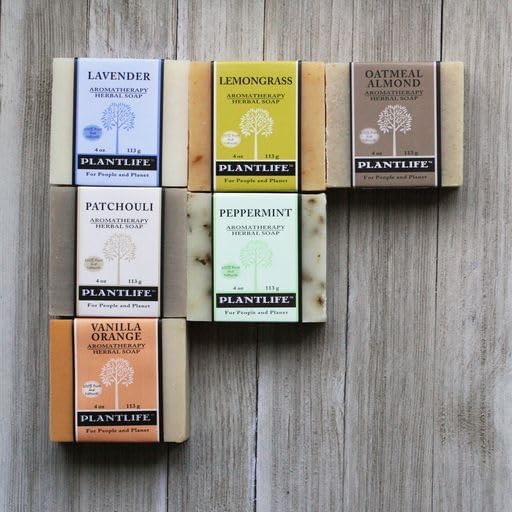 Plantlife Value 6-Pack Aromatherapy Herbal Soap with Natural Ingredients - Lavender - 4 oz each