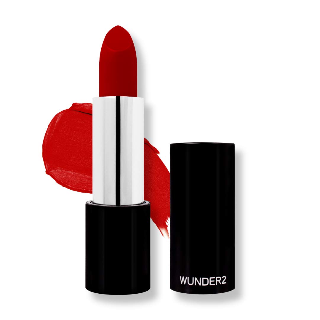 Wunder2 MUST-Have Matte Lipstick Makeup Long Lasting, Color Gimme Red