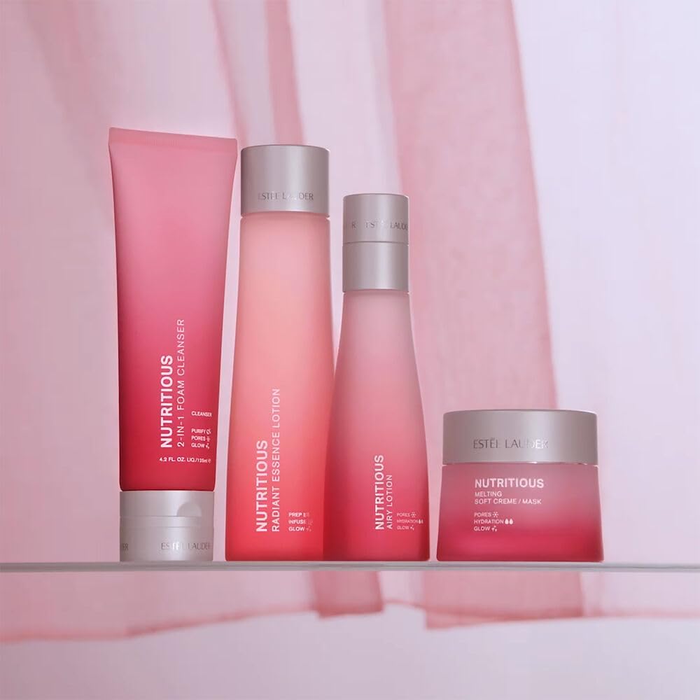 Estée Lauder Nutritious Airy Lotion Face Moisturizer with Niacinamide | Pore Minimizing, 3.4 Ounce