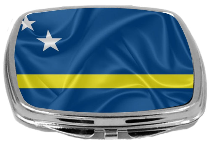 Rikki Knight Flag Design Compact Mirror, Curaco, 3 Ounce