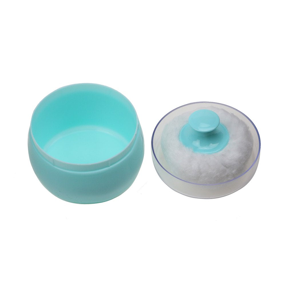 HSOMiD Body Powder Case/Powder Puff Kit/Body Powder Applicator, Dusting Powder Puffs with Loose Powder Container,Handy Size