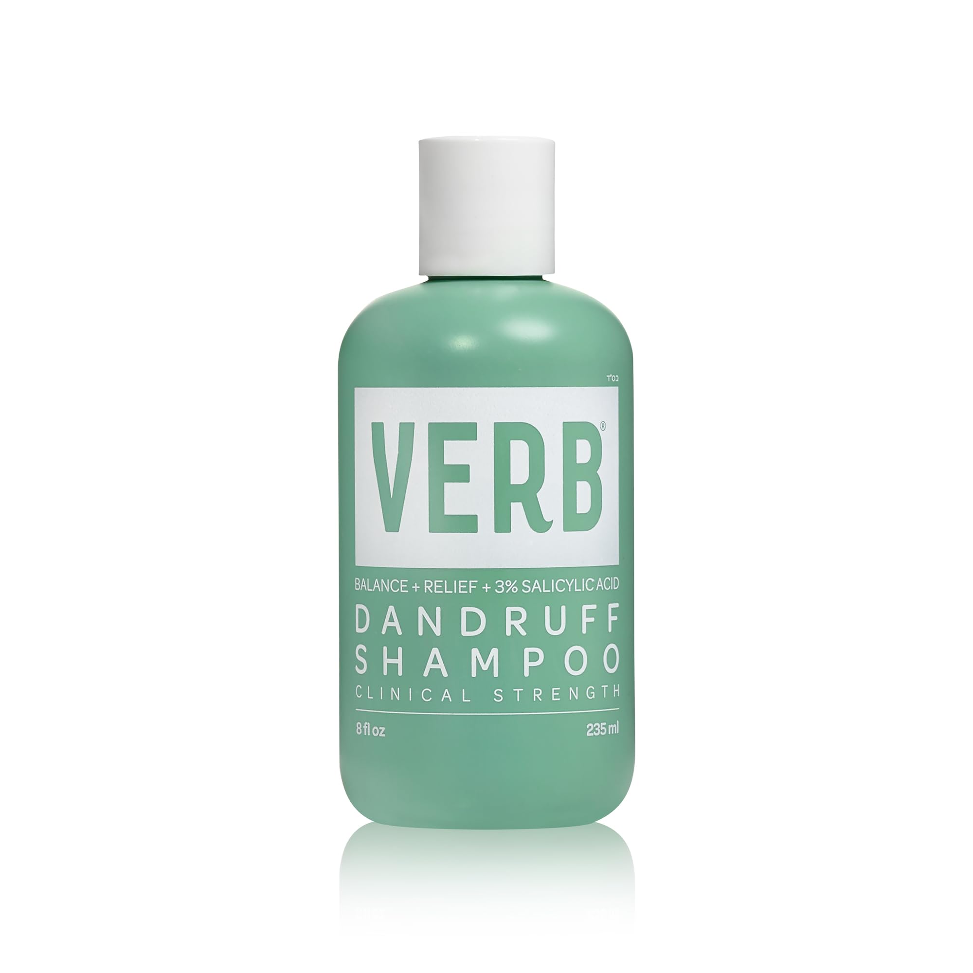 VERB® Dandruff Shampoo - for Gentle Cleansing and Clinical Strength Dandruff Relief with 3% Salicylic Acid, 8 oz