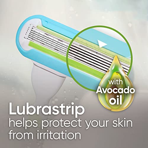 Gillette Venus Extra Smooth Pink Women's Razor, Pivoting Razor Head, 5 Blades for an Extra Smooth Shave, Handle + 3 Blade Refills