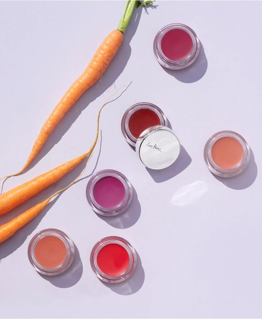 Ere Perez - Natural Carrot Color Pot - Vegan Lip + Cheek Tint (Holy (Rich Grape))