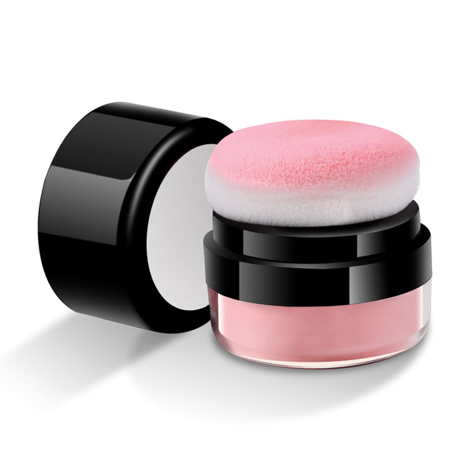 Loose Powder Air Cushion Blush Natural Blusher Bright Shimmer Face Blush for Cheek Highly Pigmented Makeup Easy to Blend Makeup Blushin, All Day Wear(02#)
