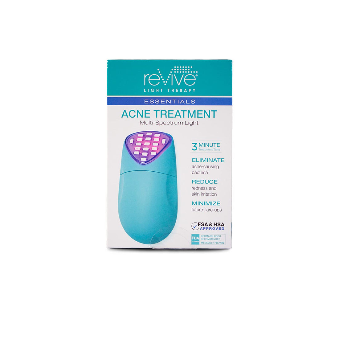 reVive Light Therapy Essentials Acne Treatment System, Blue