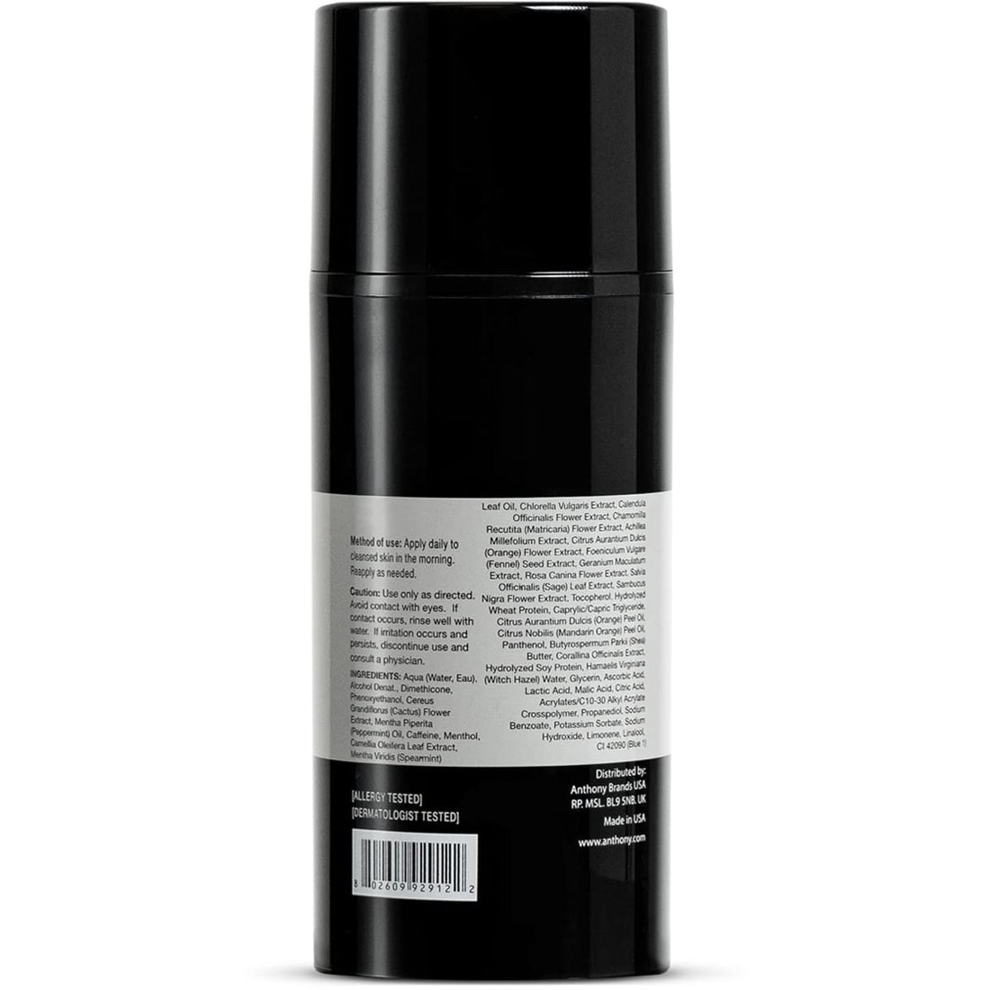 Anthony Wake Up Call, 3 Fl Oz, Face & Under Eye Gel for Dark Circles and Puffiness ââ‚¬â€œ Bags Treatment ââ‚¬â€œ Tired Skin Refresher & Moisturizer with Caffeine, Menthol, Green Tea, and Shea Butter
