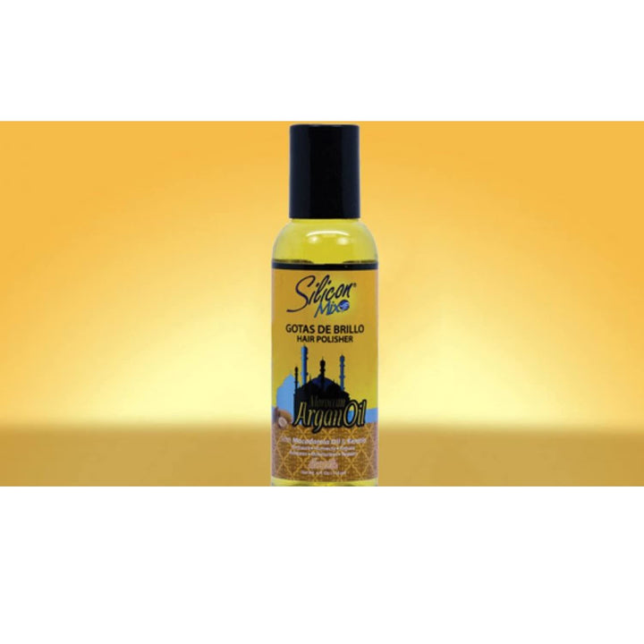 Silicon Mix Moroccan & Argan Oil Gotas De Brillo Hair Polisher 4oz / 118ml by Silicon Mix