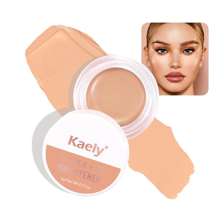 evpct under Eye Brightener, Nourishing Luminous under Eye Concealer Color Corrector for Dark Circles, Waterproof Naturactor Concealer Pot make up for face Eye Ring corrector de ojeras, 02# Warm Nude