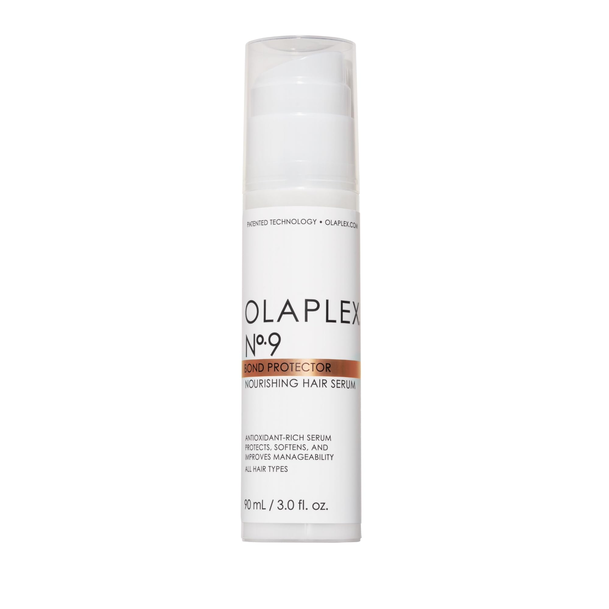 Olaplex No. 9 Bond Protector Nourishing Hair Serum, Heat Protectant, Softens & Weightlessly Nourishes, Reduces Tangle & Static, For All Hair Types, 3.0 fl oz
