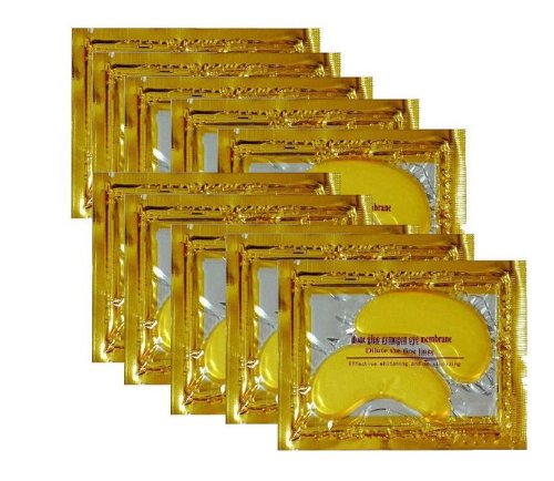 10/20/30/50/60/80/100 pairs wholesale New Crystal 24K Gold Powder Gel Collagen Eye Mask Masks Sheet Patch, Anti Ageing Aging, Remove Bags, Dark Circles & Puffiness, Skincare, Anti Wrinkle, Moisturising, Moisture, Hydrating, Uplifting, Whitening, Remo