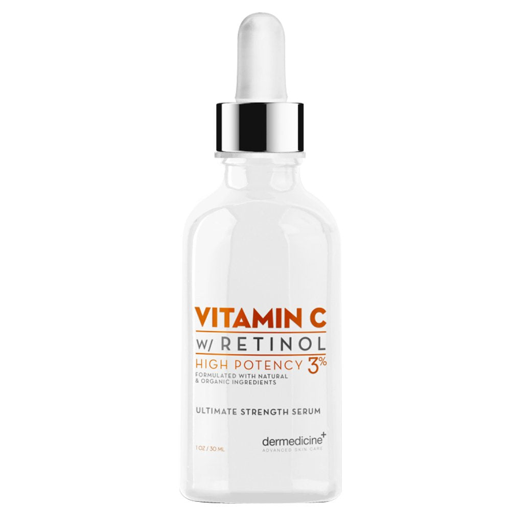 Vitamin C High Potency 3% Retinol | Anti-Aging Serum for Face | Pharmaceutical Grade Quality | Helps Smooth Fine Lines & Wrinkles