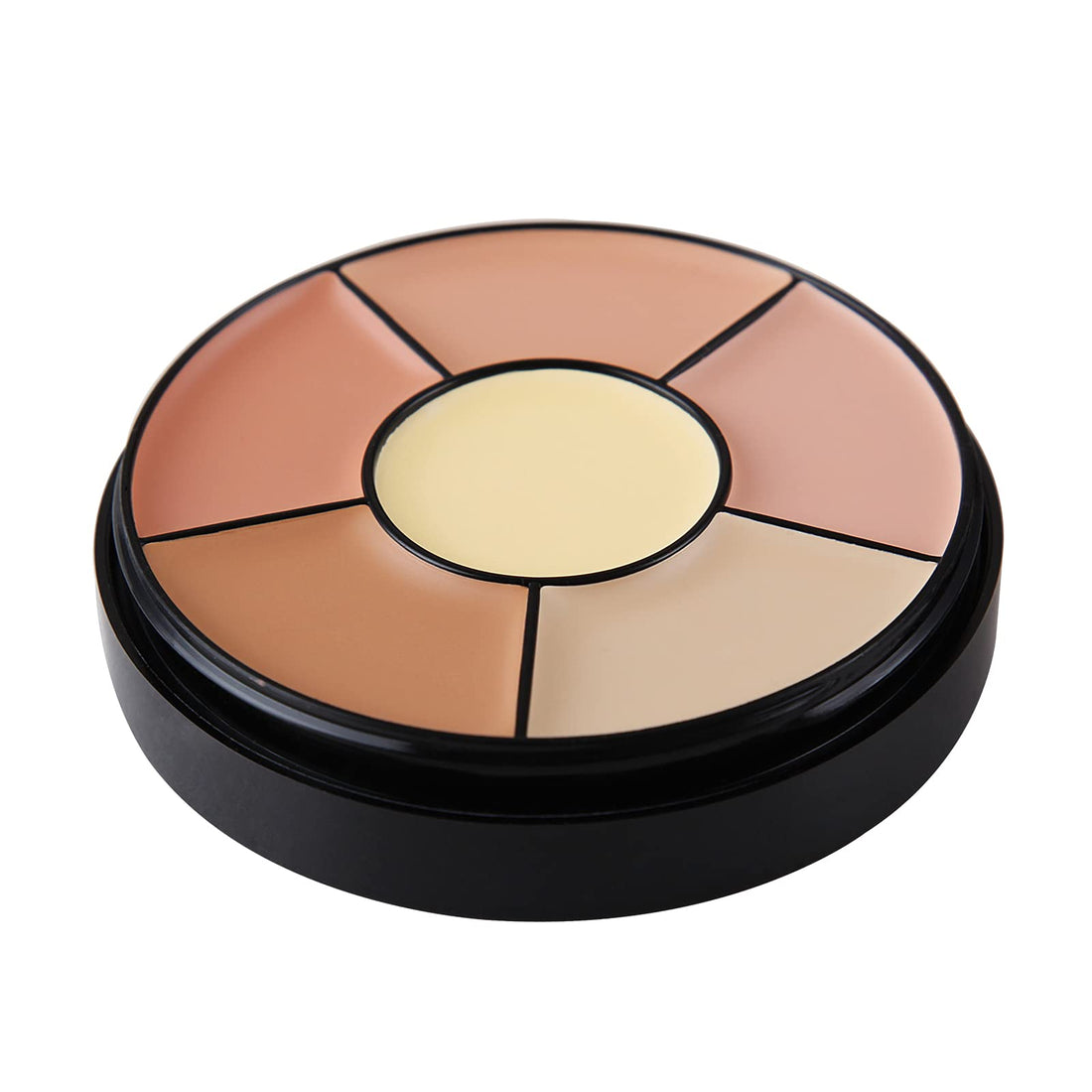 MEICOLY 6 Shades High Coverage Concealer,Tattoo Cover Palette,Bruise Kit Cover Up Makeup, Age Spots, Vitiligo, Birthmarks,with 8 pcs White Makeup Sponges