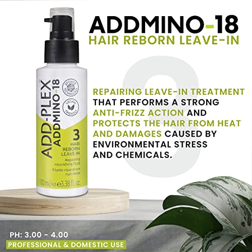 ADDMINO-18 Leave In Conditioner - Reborn Hair Conditioner with 18 Amino Acids - Deep Conditioner - 100 ml/3.38 Fl Oz