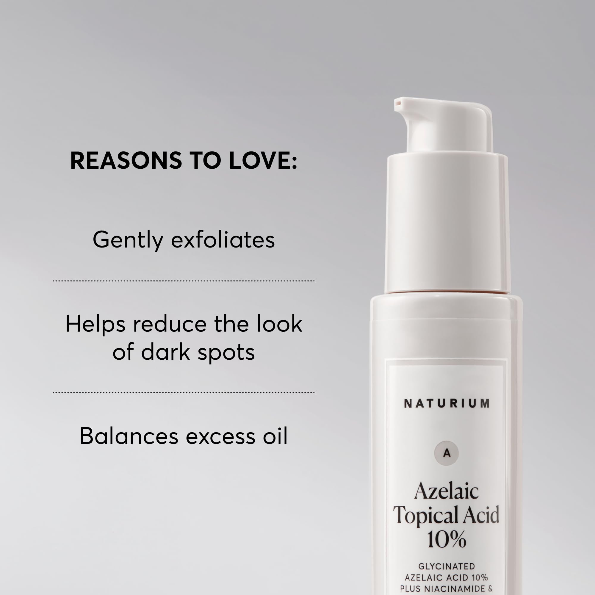 Naturium Azelaic Topical Acid 10%, Face & Skin Care Beauty Treatment with Niacinamide & Vitamin C, 1 oz