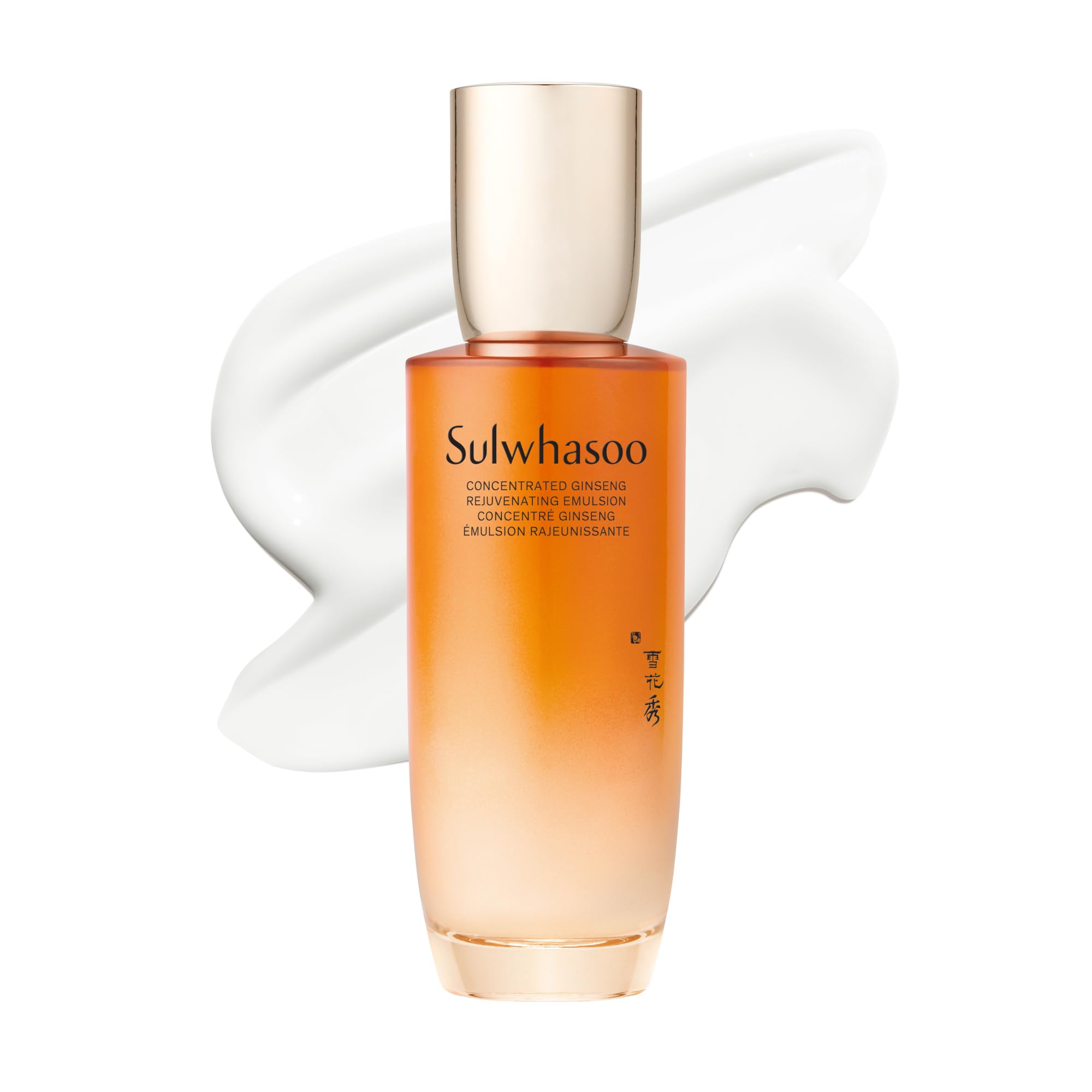 Sulwhasoo Concentrated Ginseng Rejuvenating Emulsion- Korean Ginseng & Peptide Face Lotion with Shea Butter to Help Smooth, Hydrate & Visibly Improve Wrinkes, 4.22 fl. oz. (Packaging May Vary)