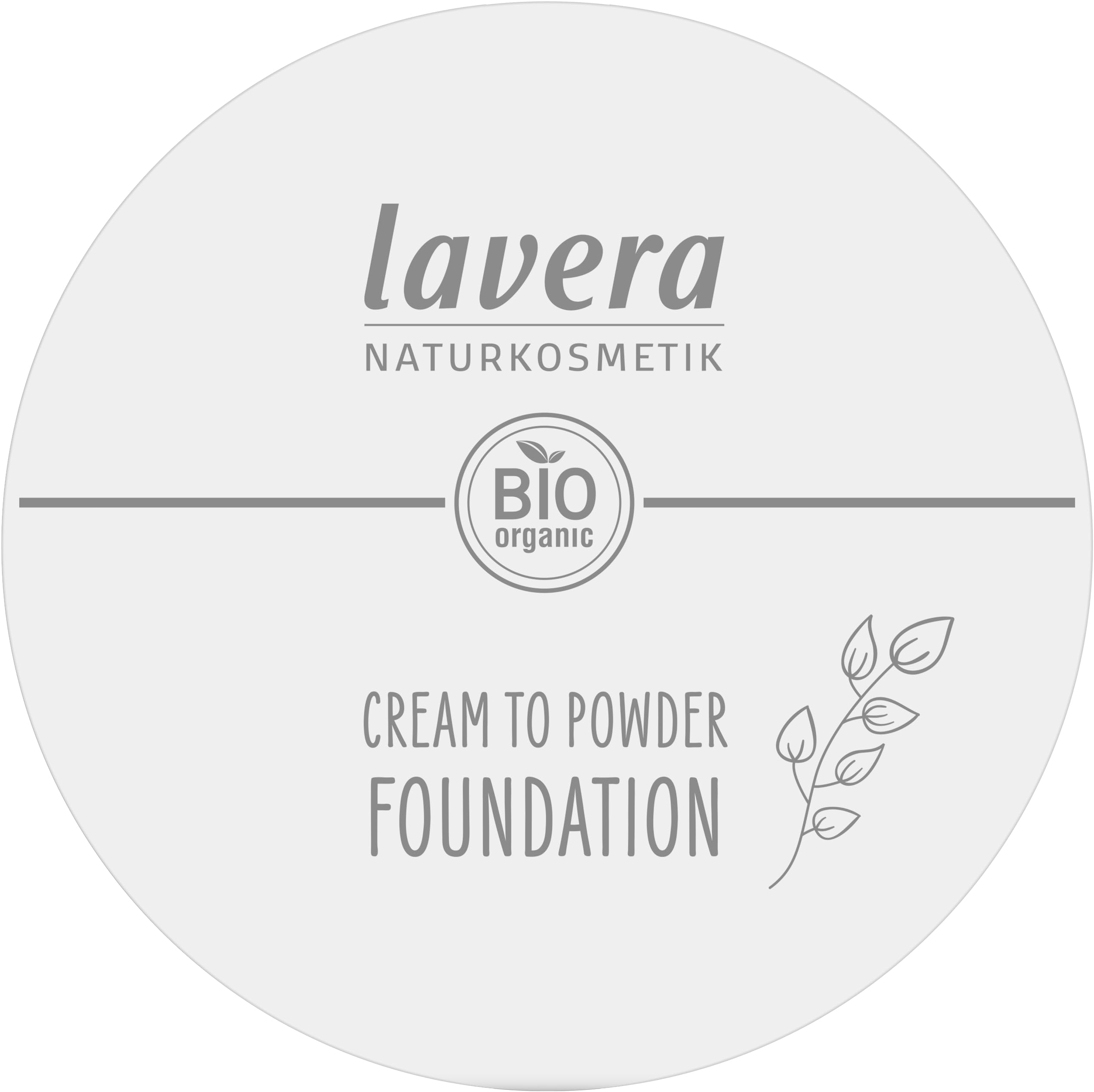 lavera Cream To Powder Foundation - Light 01 - Foundation Make Up with Vitamin E & Almond Oil - Cover, Conceal & Correct - Face Make Up - PETA Certified - Vegan - Made in Germany - 0.37 Oz