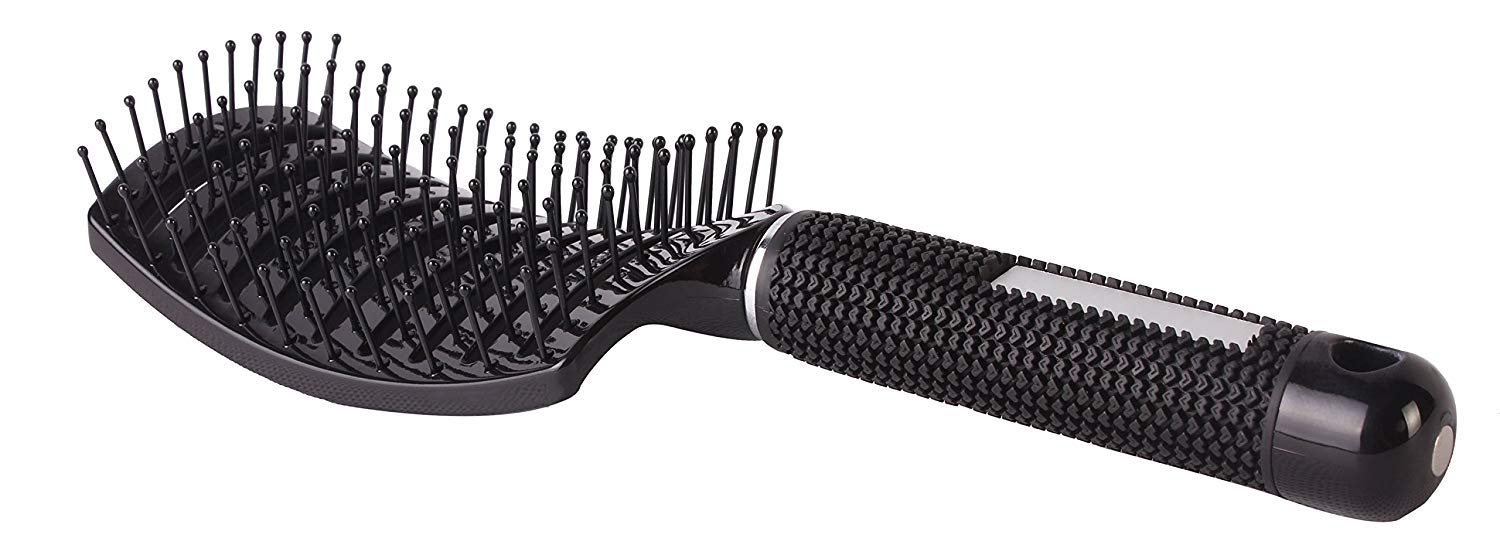 PERFEHAIR Curved Vented Styling Hair Brush, Detangling Thick Hair Massage Blow Drying Brush
