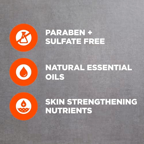 DOVE MEN + CARE Body Wash Blood Orange to Rebuild Skin in the Shower with Plant-Based Cleansers and Moisturizers 26 fl oz