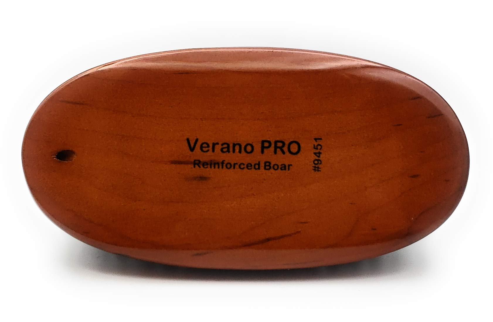 Verano Pro Boar Bristle 9-Row Reinforced Oval Palm Wave Brush #9451