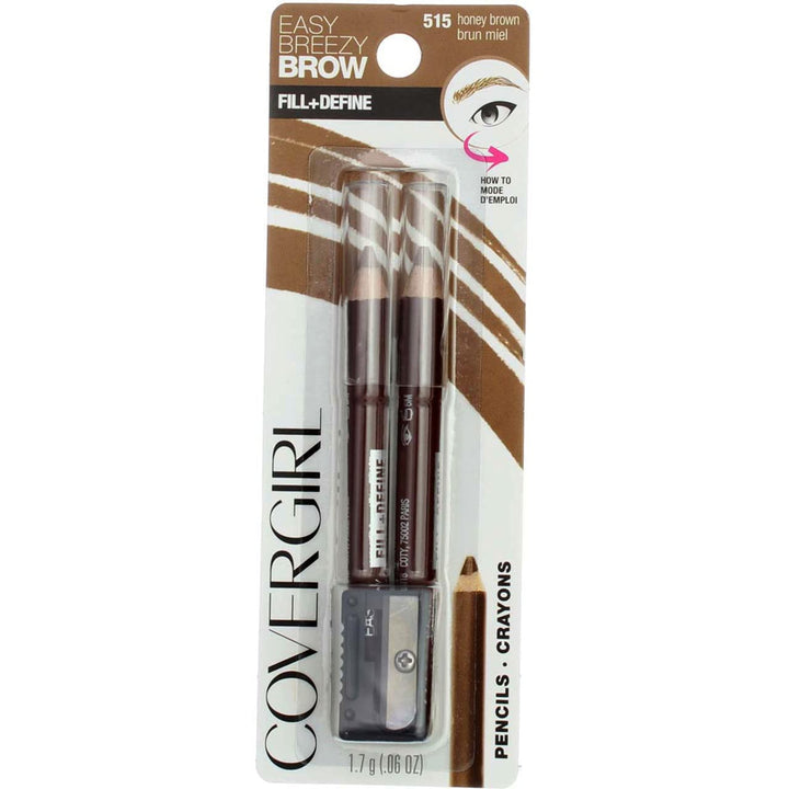COVERGIRL CoverGirl Brow & Eye Makers Brow Shaper & Eyeliner, Honey Brown 515.06 oz (Pack of 2)