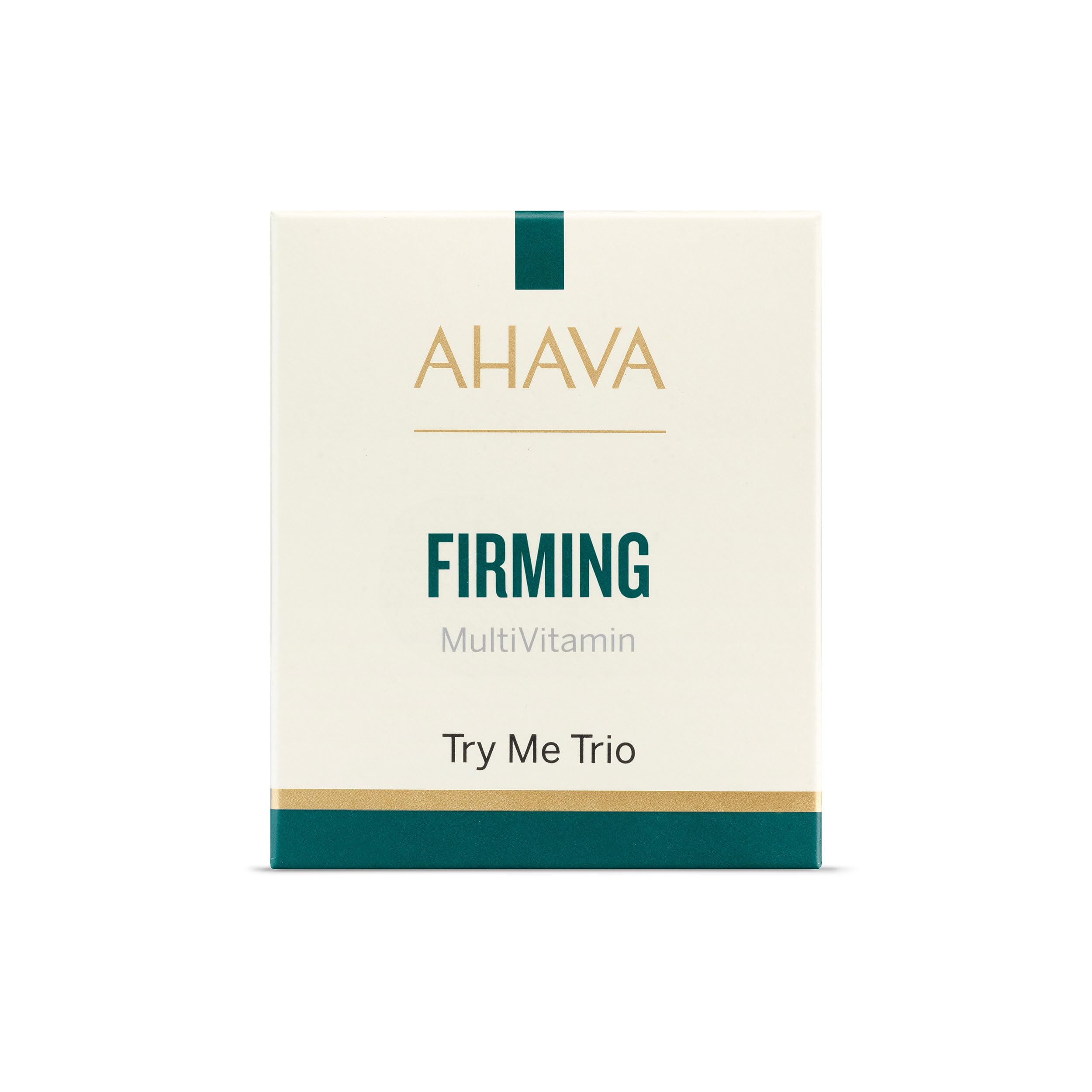 AHAVA Firming Sachet Kit- Multivitamin Massage Mask, Day Cream SPF 30 & C+ Serum- Enhances Firmness, Luminosity & Radiance, Enriched with Vitamin C, D, E, Pro B5, Osmoter, Niacinamide & Panthenol- 3ml