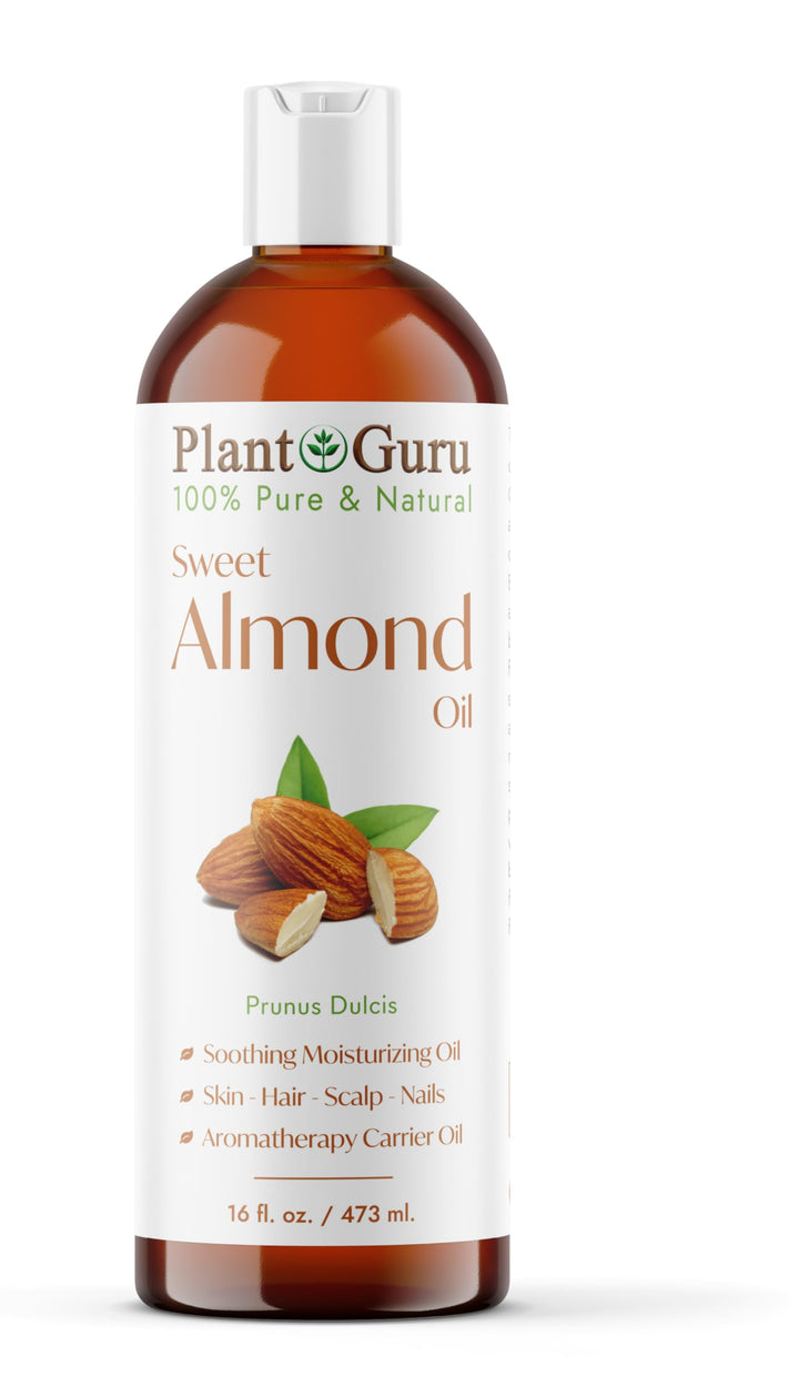 Carrier Oil Variety Set 16 oz Cold Pressed 100% Pure Natural Almond, Avocado, Coconut Fractionated, Grapeseed. For Aromatherapy Essential Oils, Skin & Hair Growth Moisturizer. Perfect for Body Massage