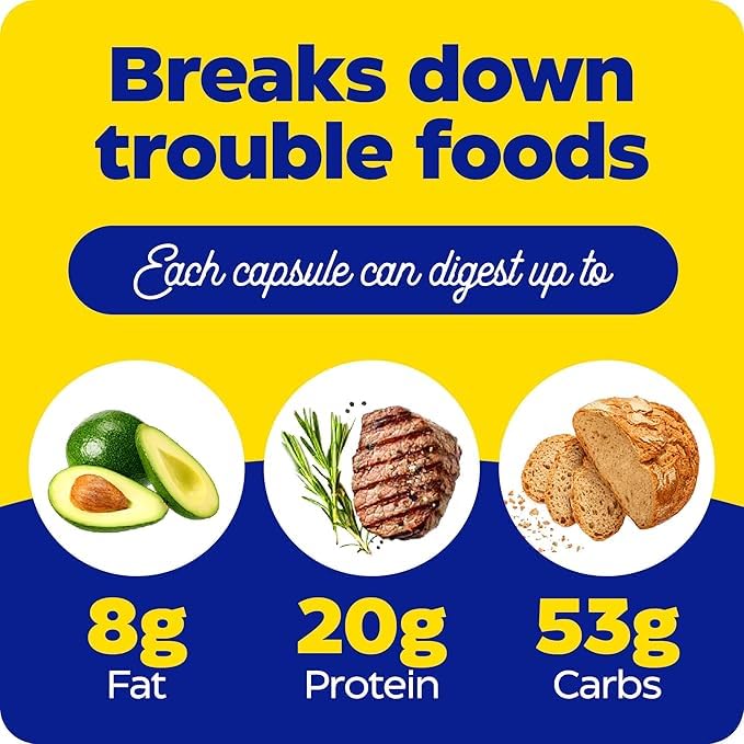 Enzymedica Digest Spectrum, Digestive Enzymes for Multiple Food Intolerances, Offers Fast-Acting Gas & Bloating Relief, 120 Count