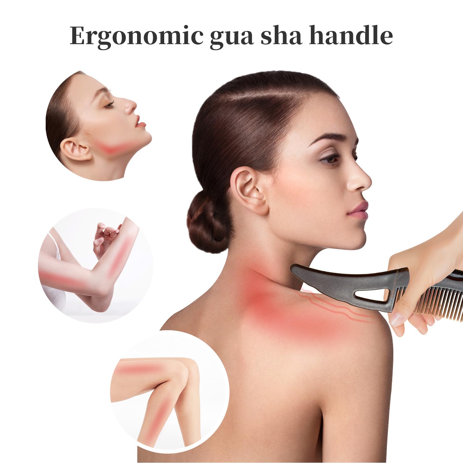 Dandruff Comb with Self-Cleaning Hollow Teeth & Massage Handle - Scalp Detox Comb for Flakes, Oil Removal - Dandruff Scalp Hair Combs for Women/Men/Kids