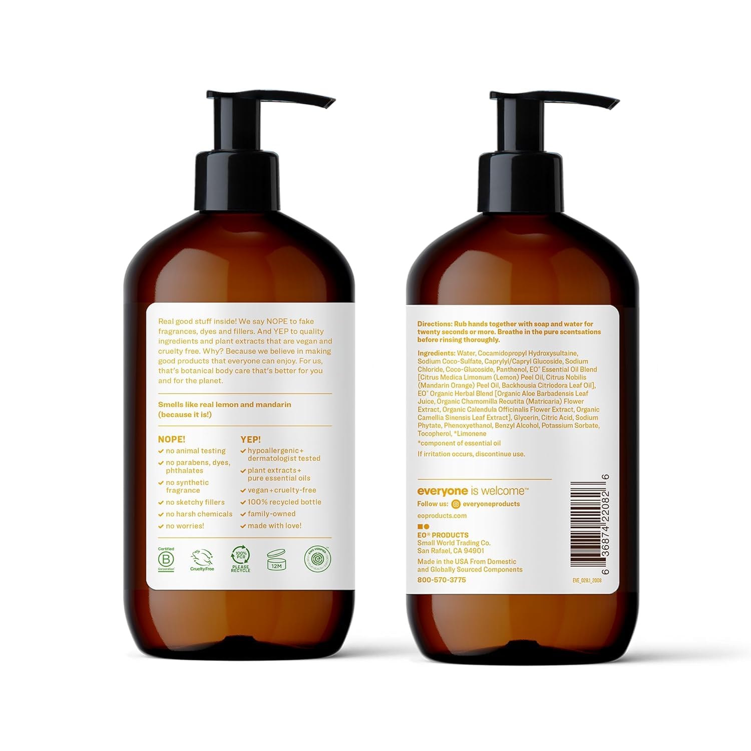 Everyone Hand Soap, Meyer Lemon plus Mandarin, 12.75oz